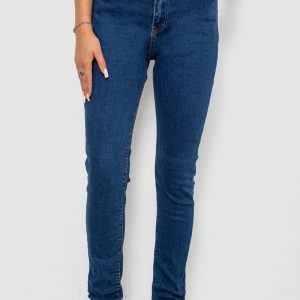 Джинси жіночі однотонні Skinny, колір синій, 244R2001-B Джинси жіночі однотонні Skinny, колір синій, 244R2001-B