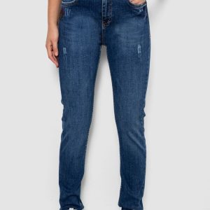 Джинси жіночі однотонні Skinny, колір синій, 244R11966 Джинси жіночі однотонні Skinny, колір синій, 244R11966