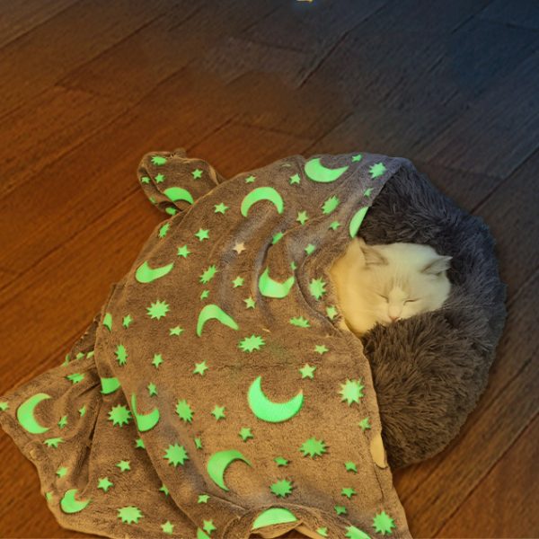 3ujcfvyaak3ujcfy.jpg Плед, що світиться в темряві, плюшеве покривало Blanket kids Magic Star 150х100 см флісова ковдра Gray