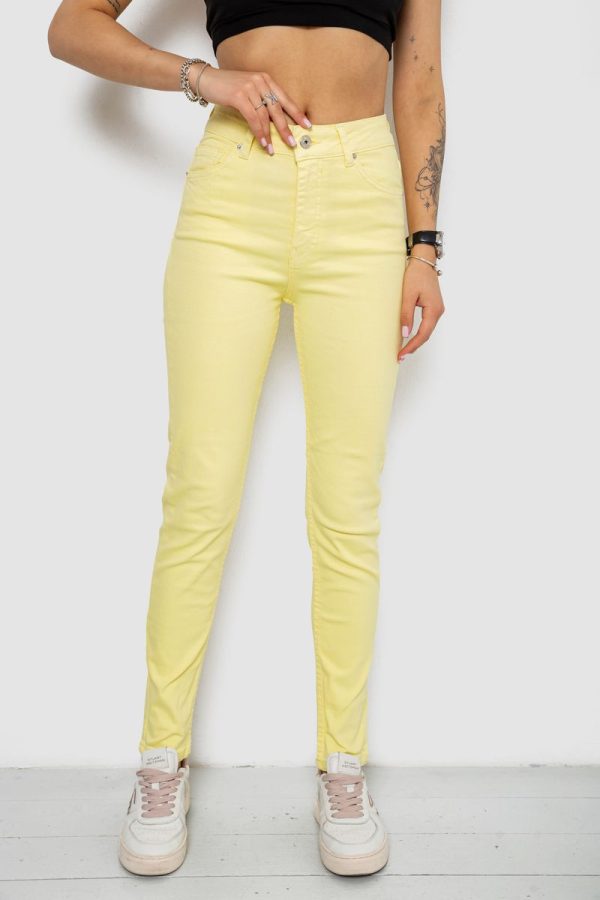 Джинси жіночі Slim Fit, колір жовтий, 182R1489S19 Джинси жіночі Slim Fit, колір жовтий, 182R1489S19