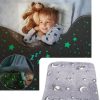 4cuaifvfapkjucaiv.jpg Плед, що світиться в темряві, плюшеве покривало Blanket kids Magic Star 150х100 см флісова ковдра Gray