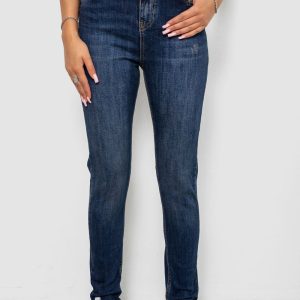 Джинси жіночі однотонні Skinny, колір синій, 244R11989 Джинси жіночі однотонні Skinny, колір синій, 244R11989
