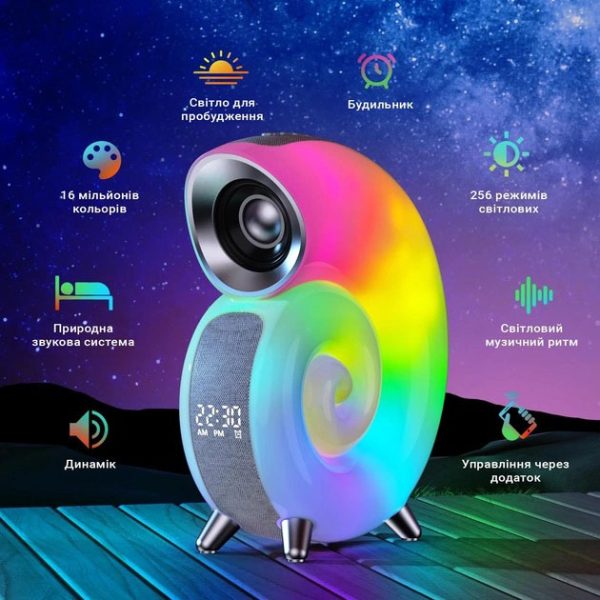4refsgtwasdfgteasfds.jpg Нічник INSPIRE N70 APP 6W 2000 mAh, зарядний пристрій з підсвічуванням та вбудованим динаміком