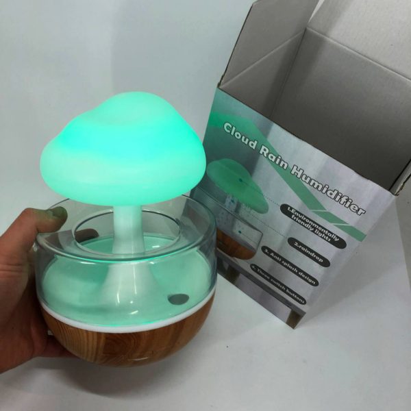 4twesdgragets.jpg Нічник-зволожувач з ефектом дощу Cloud Rain Humidifier, Аромадіфузор зволожувач повітря для дому