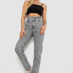 Джинси жіночі Mom-fit, колір сірий, 244R1640S20