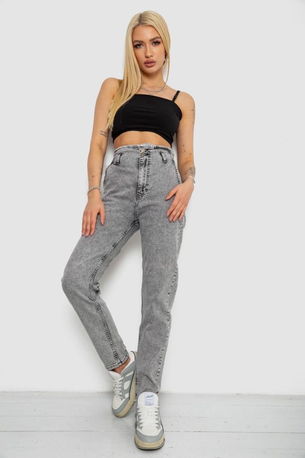 Джинси жіночі Mom-fit, колір сірий, 244R1640S20 Джинси жіночі Mom-fit, колір сірий, 244R1640S20
