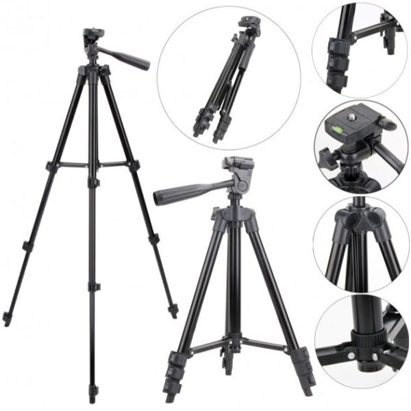 76144116_images_11348326884.jpg Штатив для телефону та фотоапарата Tripod 3120 PRO портативний трипод 0,35-1.02м висота