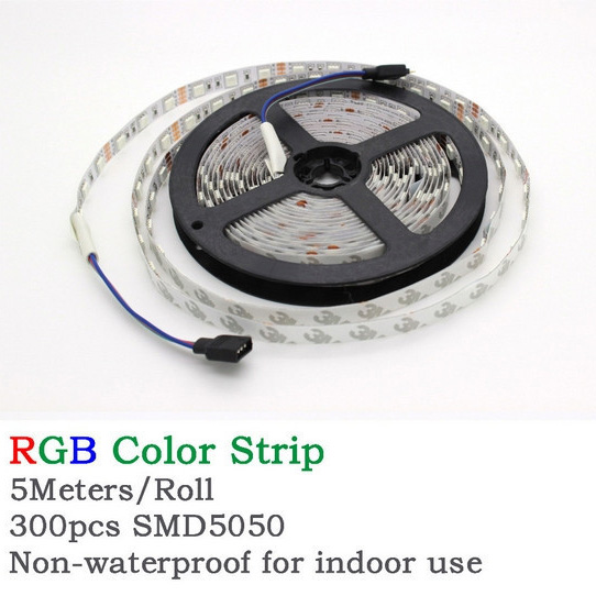 aucvfyvfy.jpg Світлодіодна стрічка SMD 5050 RGB LED 5 м IP65 з пультом та блоком живлення 220v, 5м, Стрічка світлодіодна 5050