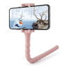 Гнучкий тримач для телефону з універсальними присосками Cute Worm Lazy Holder. Колір: рожевий