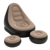 catalog_1772307120_227.png Надувне крісло з пуфом для відпочинку AIR SOFA велюрове Brown
