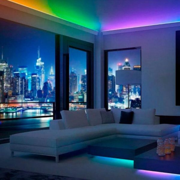 cfyvsvfy.jpg Світлодіодна стрічка SMD 5050 RGB LED 5 м IP65 з пультом та блоком живлення 220v, 5м, Стрічка світлодіодна 5050