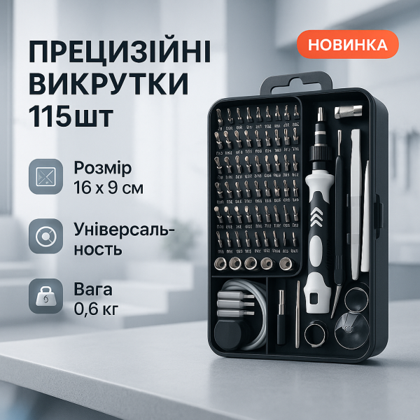 creative_1772429223_941.png Набір міні прецизійних викруток для ремонту електроніки 115 в 1