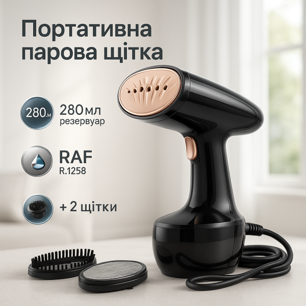 creative_1783235456_956.png Відпарювач ручний RAF R.1285 Праска з парою для вертикального прасування одягу 1600 Вт