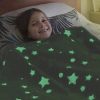 cufiavkjcamvi.jpg Плед, що світиться в темряві, плюшеве покривало Blanket kids Magic Star 150х100 см флісова ковдра Gray