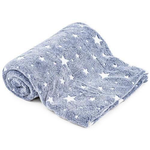 cukfiavscjkuavif.jpg Плед, що світиться в темряві, плюшеве покривало Blanket kids Magic Star 150х100 см флісова ковдра Gray