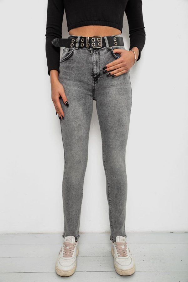 Джинси жіночі Skinny, колір сірий, 244R00624 Джинси жіночі Skinny, колір сірий, 244R00624