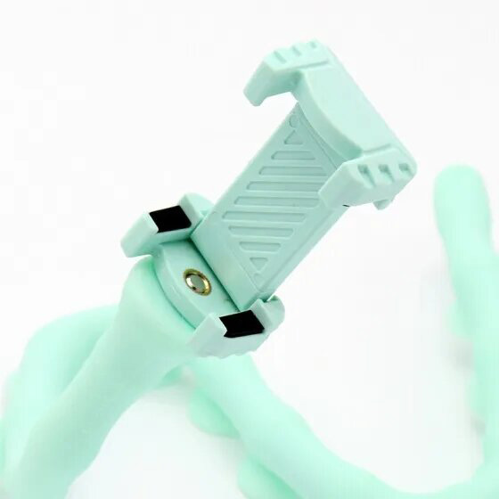 efsdvfwreds.jpg Гнучкий тримач для телефону з універсальними присосками Cute Worm Lazy Holder. Колір: зелений