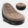 eprkavyrkvrvk.jpg Надувне крісло з пуфом для відпочинку AIR SOFA велюрове Brown