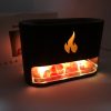 euivprvarkviv.jpg Лампа зволожувач повітря Docsal Flame 3 в 1 з соляним камінням, Портативний зволожувач лампа чорна
