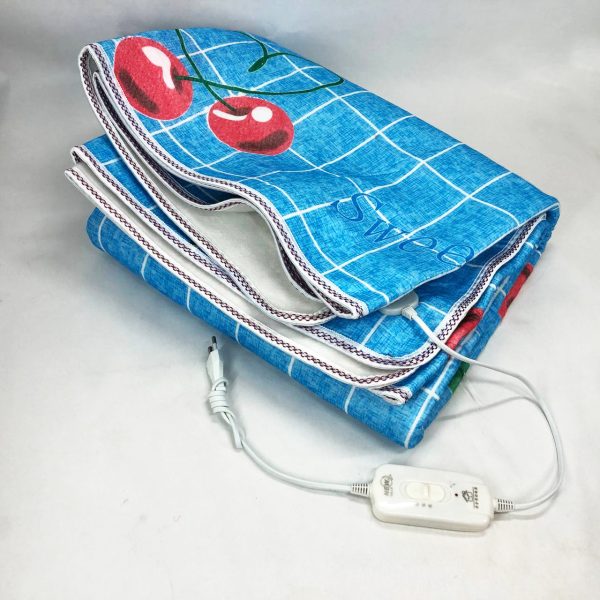 eupykypavyfafvy.jpg Електропростирадло електричне простирадло з підігрівом Electric Blanket 170х150см блакитна клітина