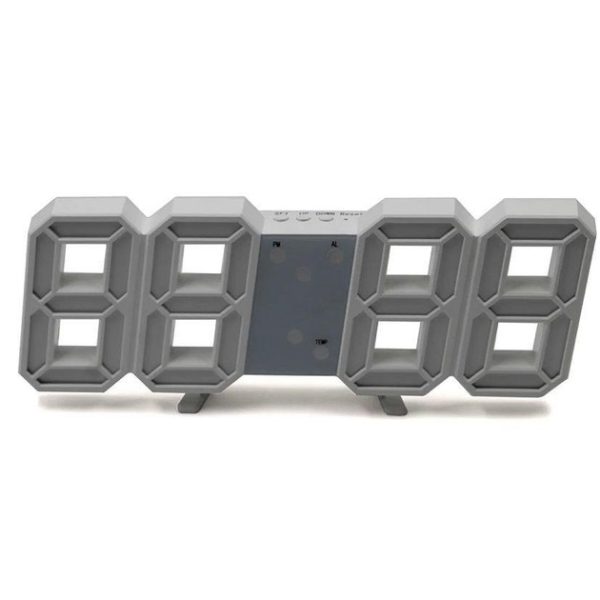 eupyvpyfpuyvf.jpg Годинник настільний LY-1089 з білим підсвічуванням LED білий, Годинник електронний світиться, Електронний годинник VST