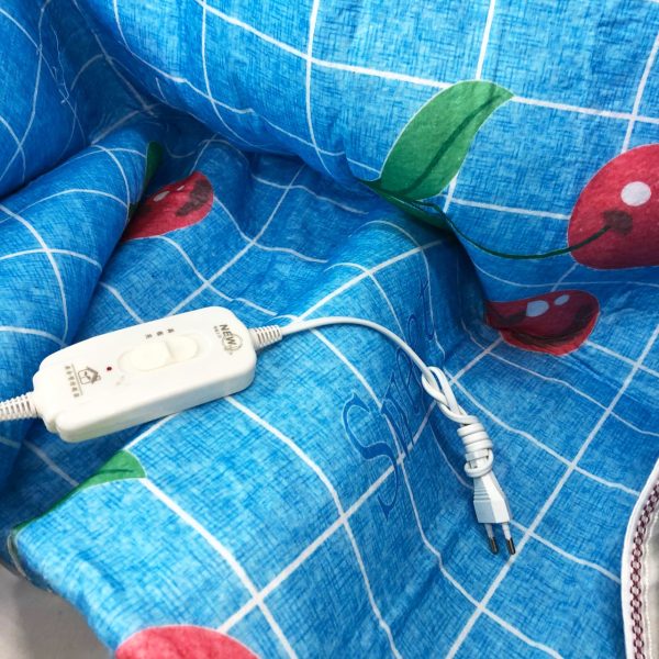 eupyypypyf.jpg Електропростирадло електричне простирадло з підігрівом Electric Blanket 170х150см блакитна клітина