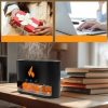 euypvfyvp.jpg Лампа зволожувач повітря Docsal Flame 3 в 1 з соляним камінням, Портативний зволожувач лампа чорна