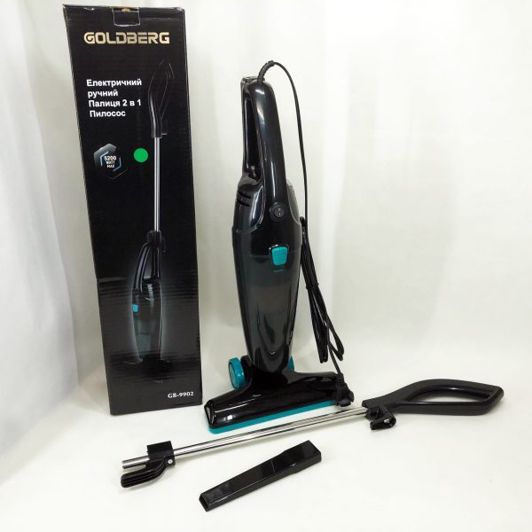 hrgsdgesfsd.jpg Вертикальний пилосос 2в1 із циклонним фільтром GOLDBERG GB-9902 5200Вт Blue
