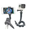 jcvfym3jcf.jpg Гнучкий тримач для телефону з універсальними присосками Cute Worm Lazy Holder. Колір: чорний