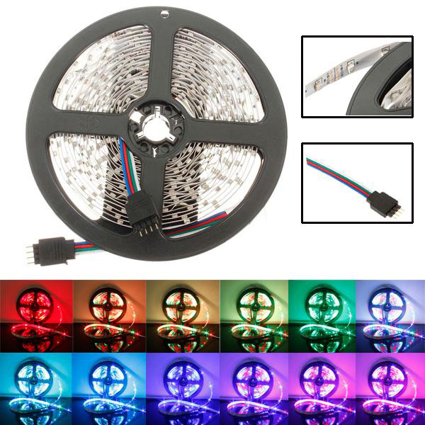 jucfyvuvyf.jpg Світлодіодна стрічка SMD 5050 RGB LED 5 м IP65 з пультом та блоком живлення 220v, 5м, Стрічка світлодіодна 5050