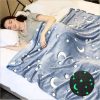 k3cuavype43kcjfyv.jpg Плед, що світиться в темряві, плюшеве покривало Blanket kids Magic Star 150х100 см флісова ковдра Gray