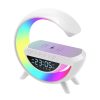 kcfaykcayvf.jpg Настільна смарт лампа-нічник G-Smart BT-3401 з бездротовою зарядкою, колонкою та годинником White
