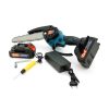 Акумуляторна ланцюгова міні пила 6" (15 см) Domotec 24V для обрізання дерев та розпилу дров, по дереву