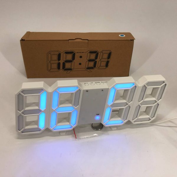 kpkivivfpui.jpg Годинник настільний LY-1089 з білим підсвічуванням LED синій, Годинник настільний професійний електронний