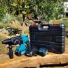 kpkyvfpuyfuyf.jpg Перфоратор акумуляторний безщітковий KRAFFTEC 48V 2 акб 4.0AH дриль на акамуляторі для дому в кейсі