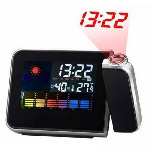 n5kpavapvuyvavy.jpg Годинник метеостанція DS-8190 2573 з проектором часу + календар з термометром