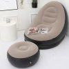 nkvakpapvya.jpg Надувне крісло з пуфом для відпочинку AIR SOFA велюрове Brown