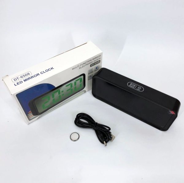 peuayffvyva.jpg Годинник настільний DT-6508 з будильником та USB зарядкою із зеленим підсвічуванням, лід годинник настільний