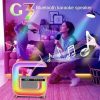 Нічний акумуляторний RGB G3 з бездротовою зарядкою 15W Bluetooth колонка Настільна смарт лампа White