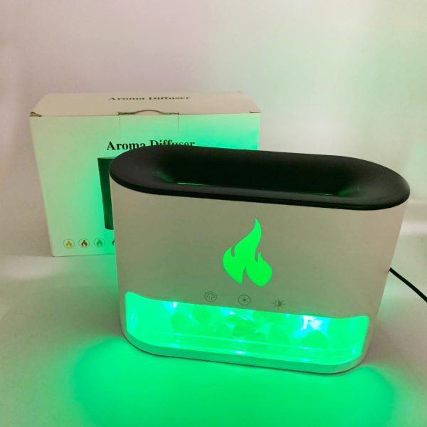 pipvifpifpuf.jpg Лампа зволожувач повітря Docsal Flame 3 в 1 з соляним камінням, Портативний зволожувач лампа біла
