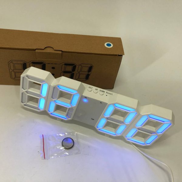 pkivpkfpkif.jpg Годинник настільний LY-1089 з білим підсвічуванням LED синій, Годинник настільний професійний електронний