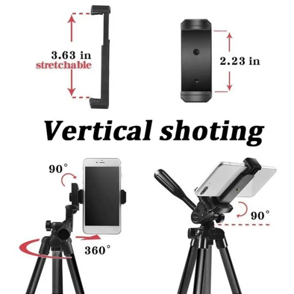 qwdsft4r3wasdfe.jpg Штатив для телефону та фотоапарата Tripod 3120 PRO портативний трипод 0,35-1.02м висота