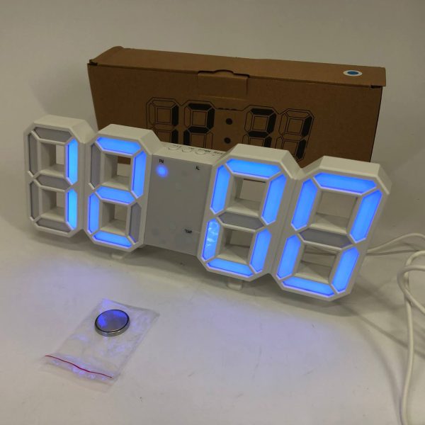 rkppifpipvi.jpg Годинник настільний LY-1089 з білим підсвічуванням LED синій, Годинник настільний професійний електронний