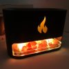 rkpvarvairkviv.jpg Лампа зволожувач повітря Docsal Flame 3 в 1 з соляним камінням, Портативний зволожувач лампа чорна