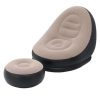 rnrkvakvaypyvy.jpg Надувне крісло з пуфом для відпочинку AIR SOFA велюрове Brown