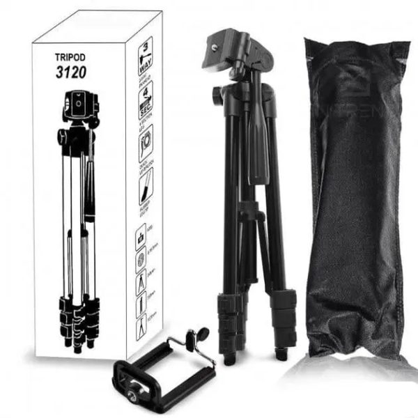 rwafg3qwrasfdgrt4ew.jpg Штатив для телефону та фотоапарата Tripod 3120 PRO портативний трипод 0,35-1.02м висота