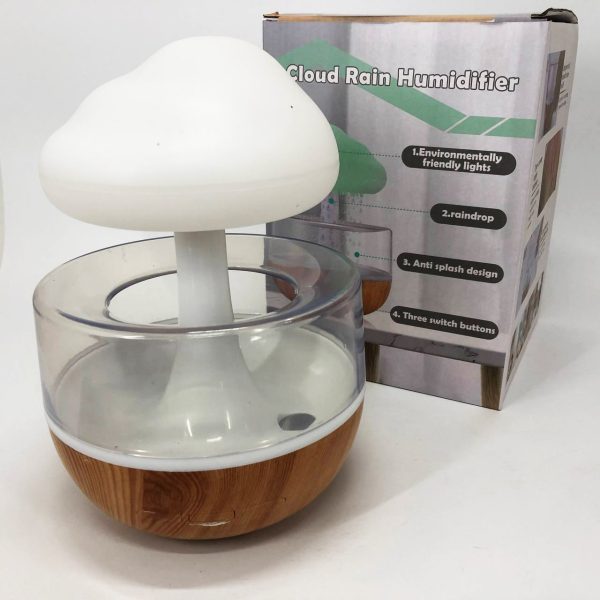 tewfsadagesgea.jpg Нічник-зволожувач з ефектом дощу Cloud Rain Humidifier, Аромадіфузор зволожувач повітря для дому