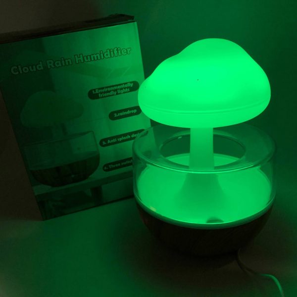 twefsdgrsgesagsd.jpg Нічник-зволожувач з ефектом дощу Cloud Rain Humidifier, Аромадіфузор зволожувач повітря для дому
