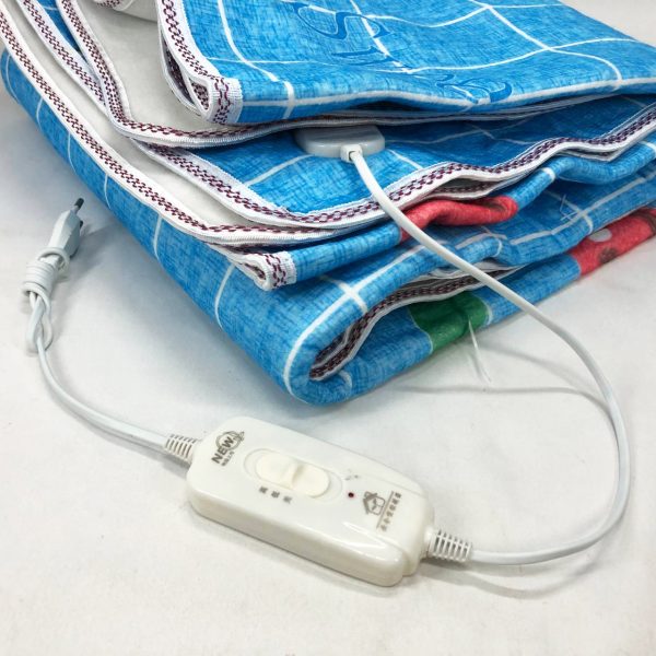 ukpyavpyyvfayv.jpg Електропростирадло електричне простирадло з підігрівом Electric Blanket 170х150см блакитна клітина