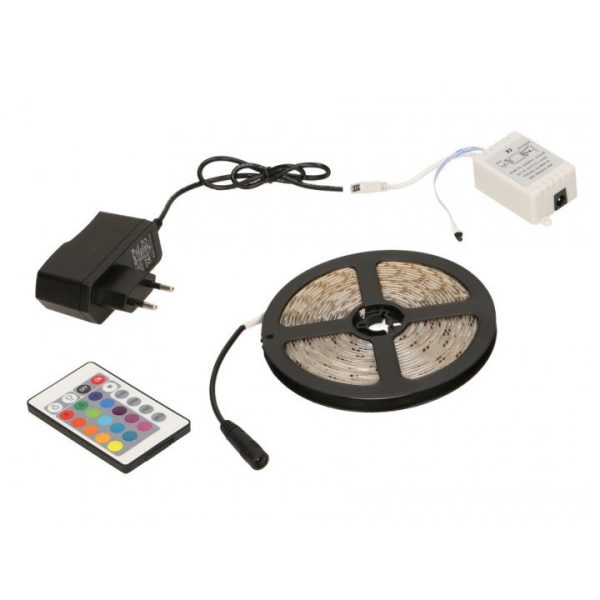 vsuvcfyscfy.jpg Світлодіодна стрічка SMD 5050 RGB LED 5 м IP65 з пультом та блоком живлення 220v, 5м, Стрічка світлодіодна 5050